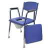 Chaise de miction à hauteur réglable avec accoudoirs