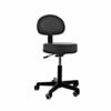 Tabouret avec dossier réglable